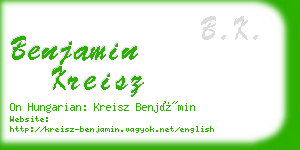 benjamin kreisz business card